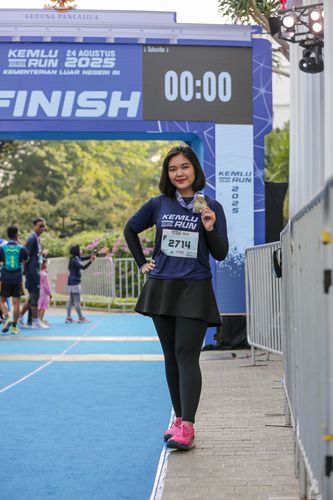 Race photo from KEMLU RUN 2025