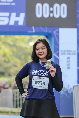 Race photo from KEMLU RUN 2025