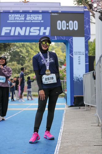 Race photo from KEMLU RUN 2025