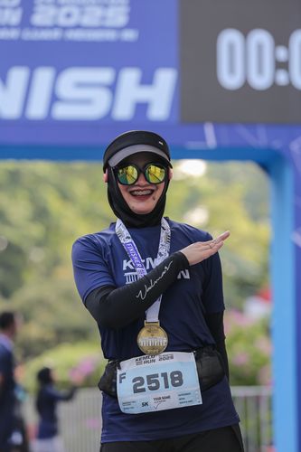 Race photo from KEMLU RUN 2025