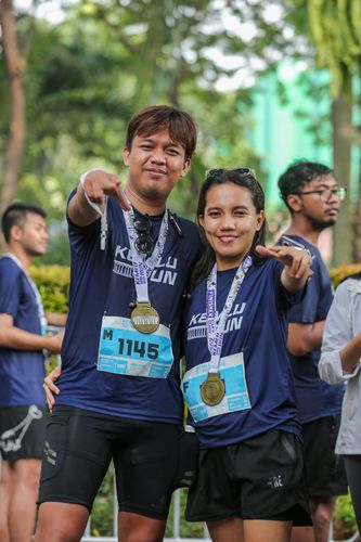 Race photo from KEMLU RUN 2025