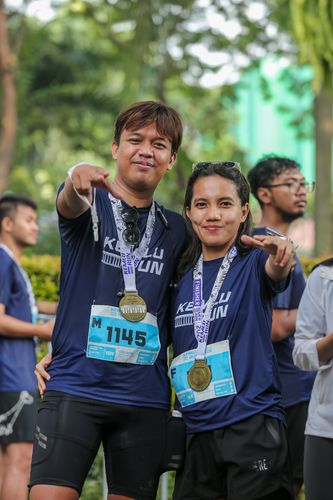 Race photo from KEMLU RUN 2025