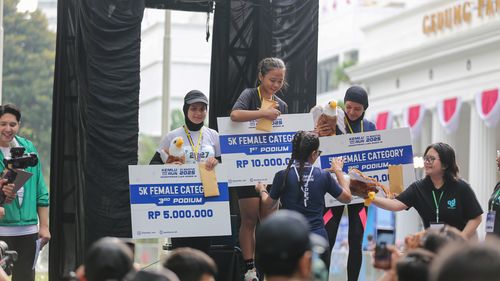 Race photo from KEMLU RUN 2025