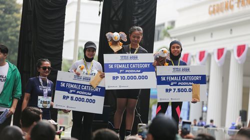 Race photo from KEMLU RUN 2025