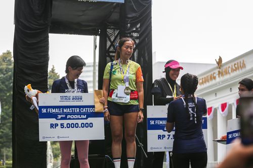Race photo from KEMLU RUN 2025