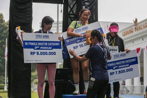 Race photo from KEMLU RUN 2025
