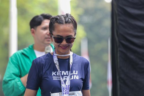 Race photo from KEMLU RUN 2025