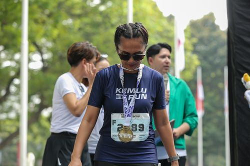 Race photo from KEMLU RUN 2025