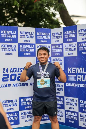 Race photo from KEMLU RUN 2025