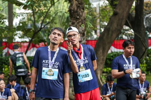 Race photo from KEMLU RUN 2025