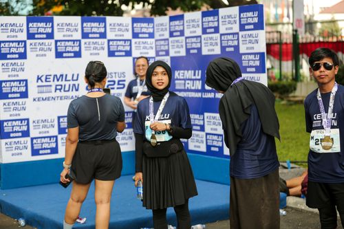 Race photo from KEMLU RUN 2025