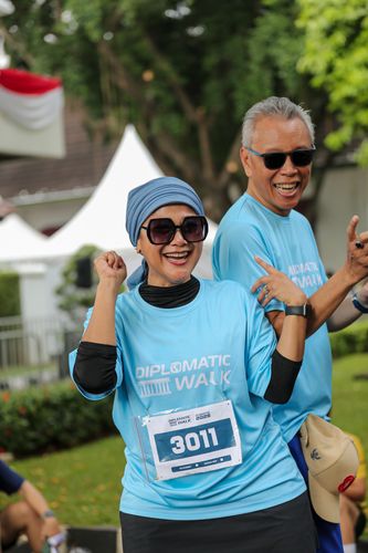 Race photo from KEMLU RUN 2025
