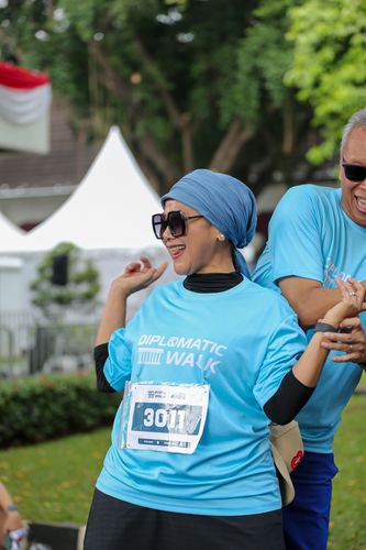 Race photo from KEMLU RUN 2025