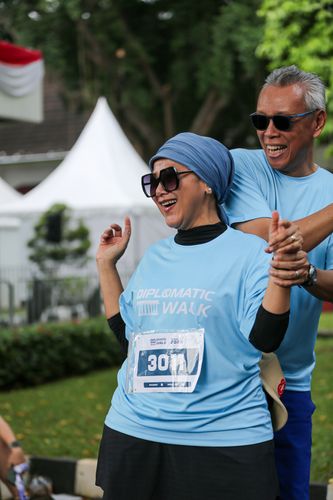 Race photo from KEMLU RUN 2025