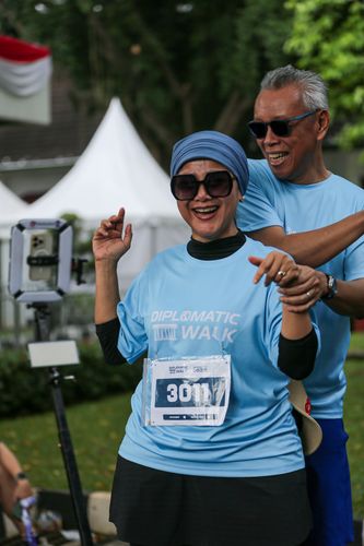 Race photo from KEMLU RUN 2025