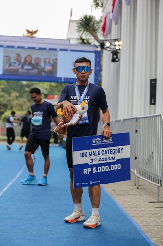 Race photo from KEMLU RUN 2025