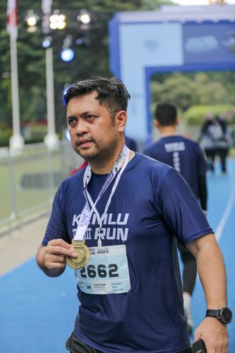 Race photo from KEMLU RUN 2025