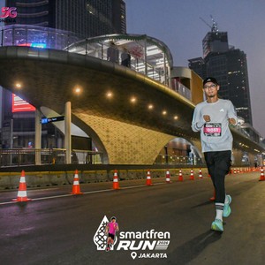 Race photo from SMARTFREN RUN 2026