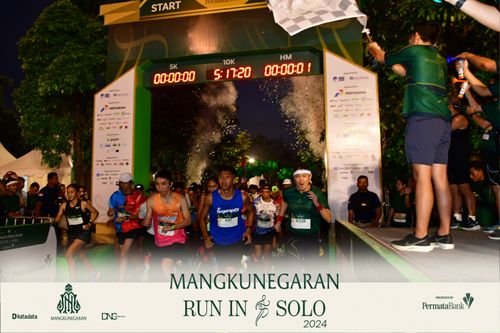 Race photo from Mangkunegaran Run 2024
