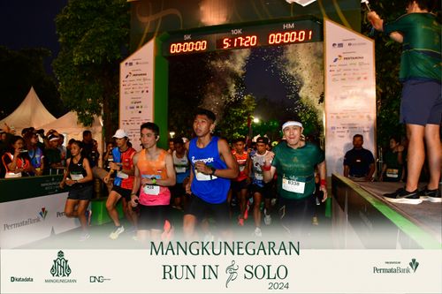 Race photo from Mangkunegaran Run 2024