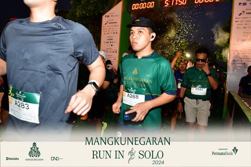 Race photo from Mangkunegaran Run 2024