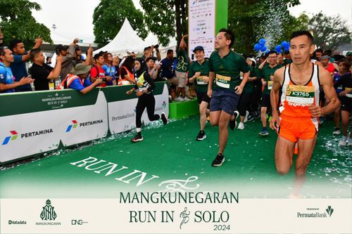 Race photo from Mangkunegaran Run 2024