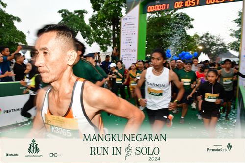 Race photo from Mangkunegaran Run 2024