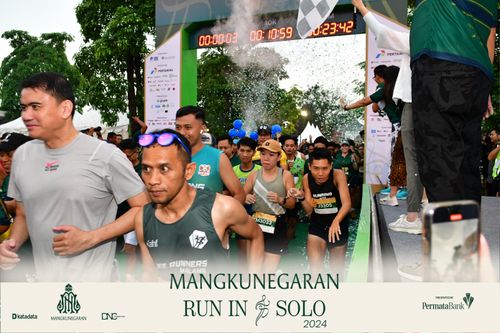 Race photo from Mangkunegaran Run 2024