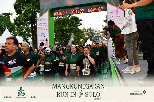 Race photo from Mangkunegaran Run 2024