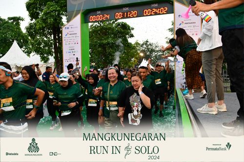 Race photo from Mangkunegaran Run 2024