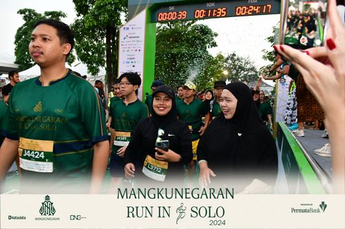 Race photo from Mangkunegaran Run 2024