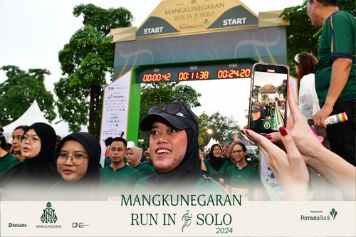 Race photo from Mangkunegaran Run 2024
