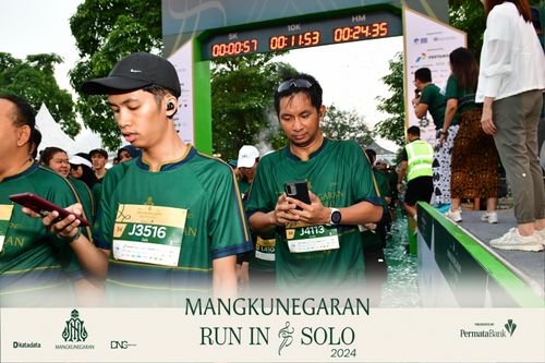 Race photo from Mangkunegaran Run 2024