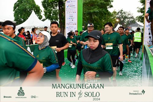 Race photo from Mangkunegaran Run 2024