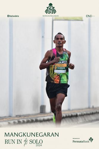 Race photo from Mangkunegaran Run 2024
