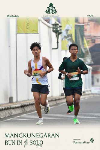 Race photo from Mangkunegaran Run 2024