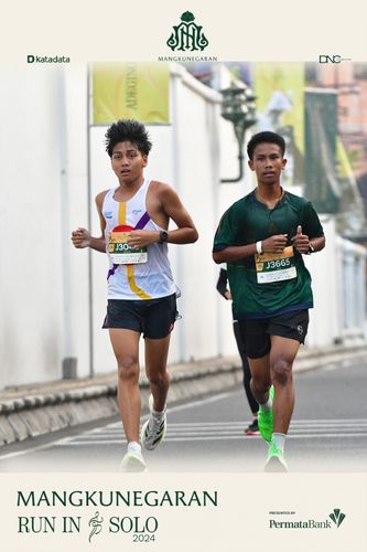 Race photo from Mangkunegaran Run 2024