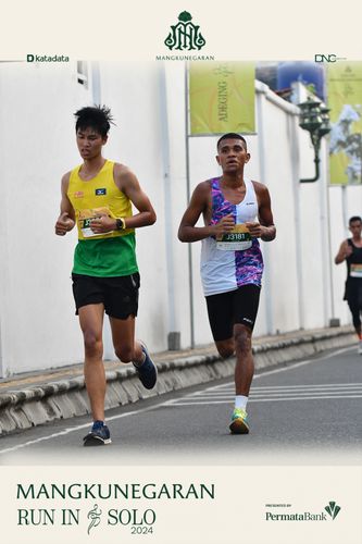 Race photo from Mangkunegaran Run 2024
