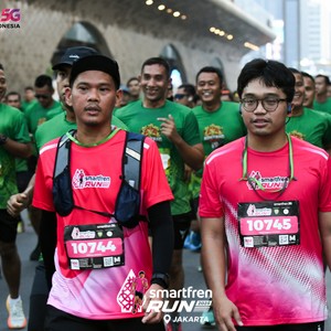 Race photo from SMARTFREN RUN 2026