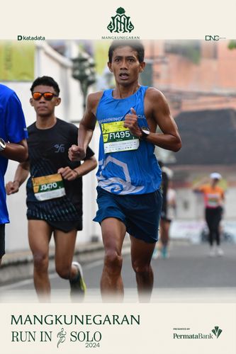 Race photo from Mangkunegaran Run 2024