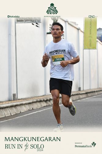 Race photo from Mangkunegaran Run 2024