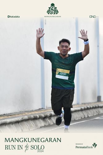 Race photo from Mangkunegaran Run 2024
