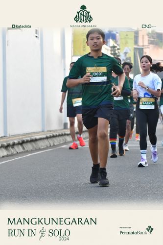 Race photo from Mangkunegaran Run 2024