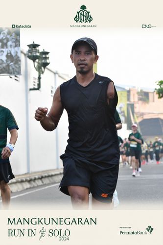 Race photo from Mangkunegaran Run 2024