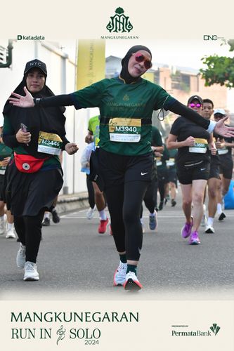 Race photo from Mangkunegaran Run 2024