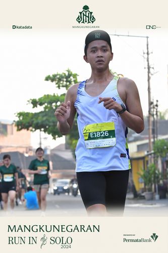 Race photo from Mangkunegaran Run 2024
