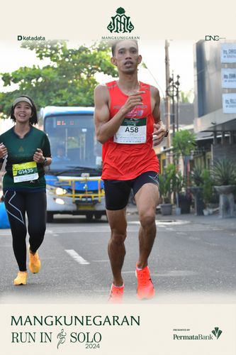 Race photo from Mangkunegaran Run 2024