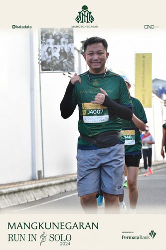 Race photo from Mangkunegaran Run 2024