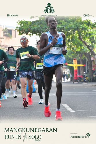 Race photo from Mangkunegaran Run 2024