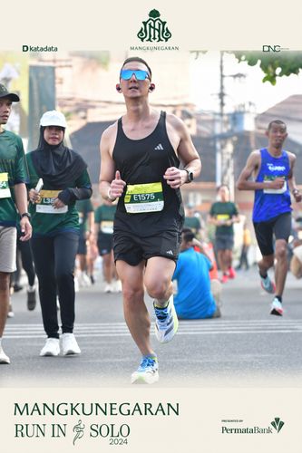 Race photo from Mangkunegaran Run 2024